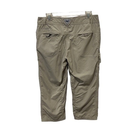 Women’s Columbia PFG tan nylon capri’s size 8 - Picture 2 of 10